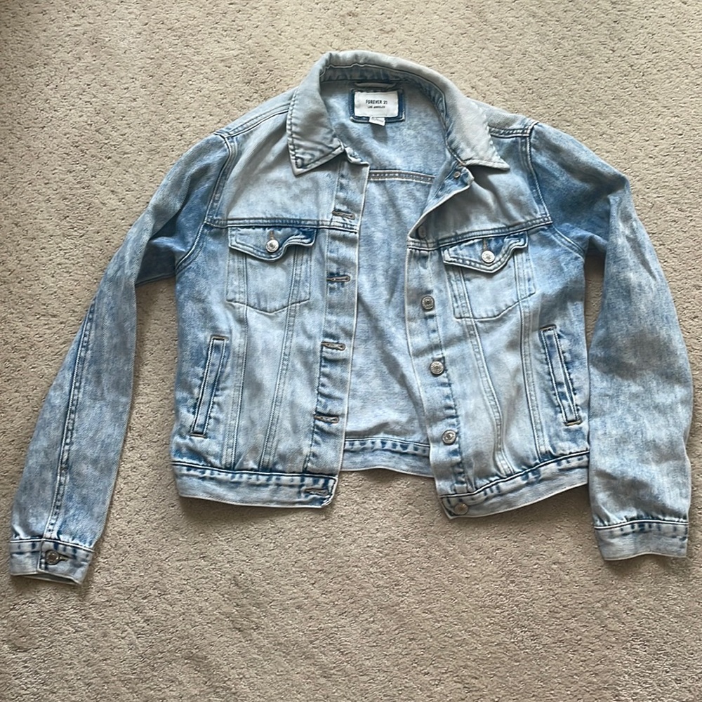Light Denim Jacket | Acid Wash